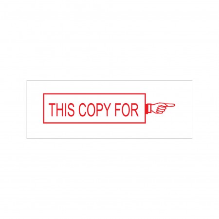 This Copy For Stock Stamp 4911/109 38x14mm